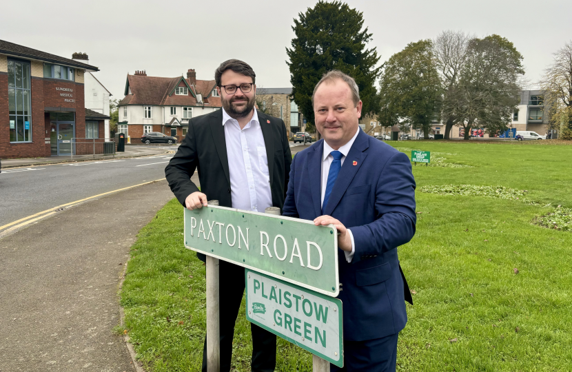 Thomas Turrell and Peter Fortune on Plaistow Green 