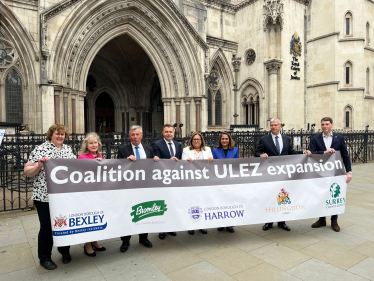 Council Leaders outside court